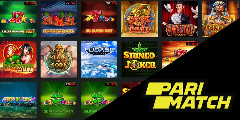 Parimatch Casino boasts a vast selection of slots